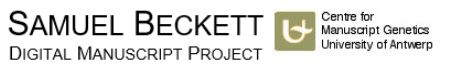 Samuel Beckett Digital Manuscript Project